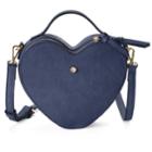 Lc Lauren Conrad Love, Lauren Heart-shaped Crossbody Bag, Women's, Blue (navy)