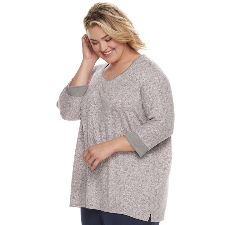 Plus Size Sonoma Goods For Life&trade; Dolman Sleep Tee, Women's, Size: 3xl, Light Pink