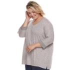 Plus Size Sonoma Goods For Life&trade; Dolman Sleep Tee, Women's, Size: 3xl, Light Pink
