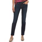 Women's Sonoma Goods For Life&trade; Faded Curvy Skinny Jeans, Size: 8 Short, Dark Blue