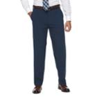 Men's Croft & Barrow&reg; True Comfort 4-way Stretch Classic-fit Flat-front Dress Pants, Size: 36x29, Blue