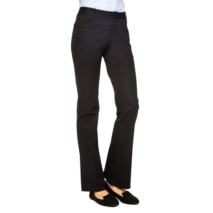 Juniors' Lee Uniforms Stretch Skinny Pants, Kids Unisex, Size: 17, Black