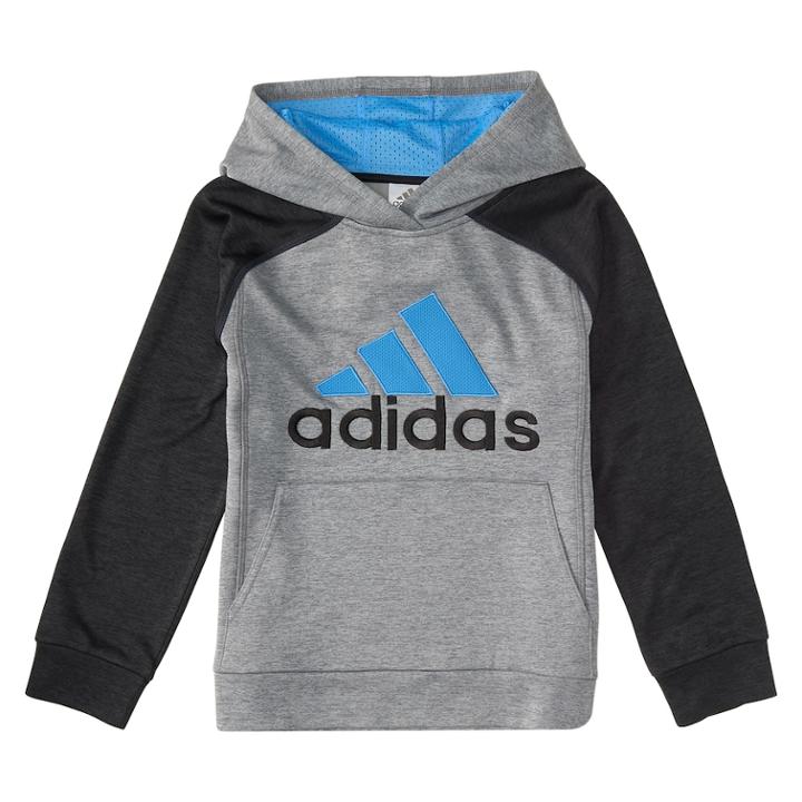 Boys 4-7x Adidas Logo Pullover Hoodie, Size: 6, Oxford