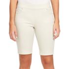 Women's Gloria Vanderbilt Avery Pull-on Bermuda Jean Shorts, Size: 6, Brown