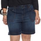 Plus Size Gloria Vanderbilt Keegan Jean Shorts, Women's, Size: 18 W, Med Blue