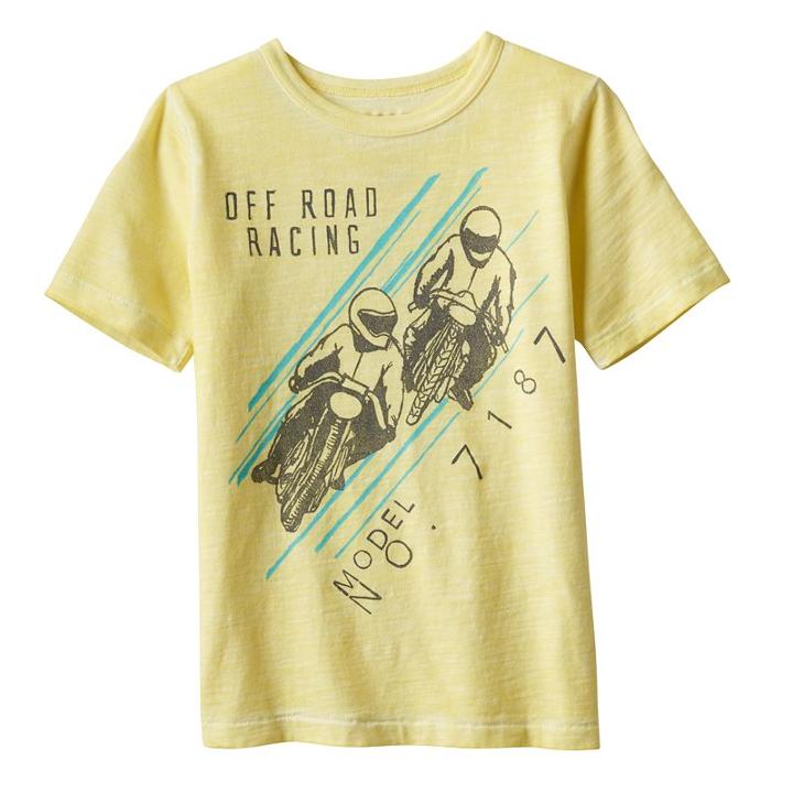 Boys 4-7x Sonoma Goods For Life&trade; Slubbed Graphic Tee, Boy's, Size: 7x, Lt Yellow