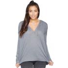Women's Colosseum Scenic Route Hooded Long Sleeve Top, Size: Medium, Oxford