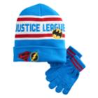 Boys 4-20 Justice League Hat & Glove Set, Blue (navy)