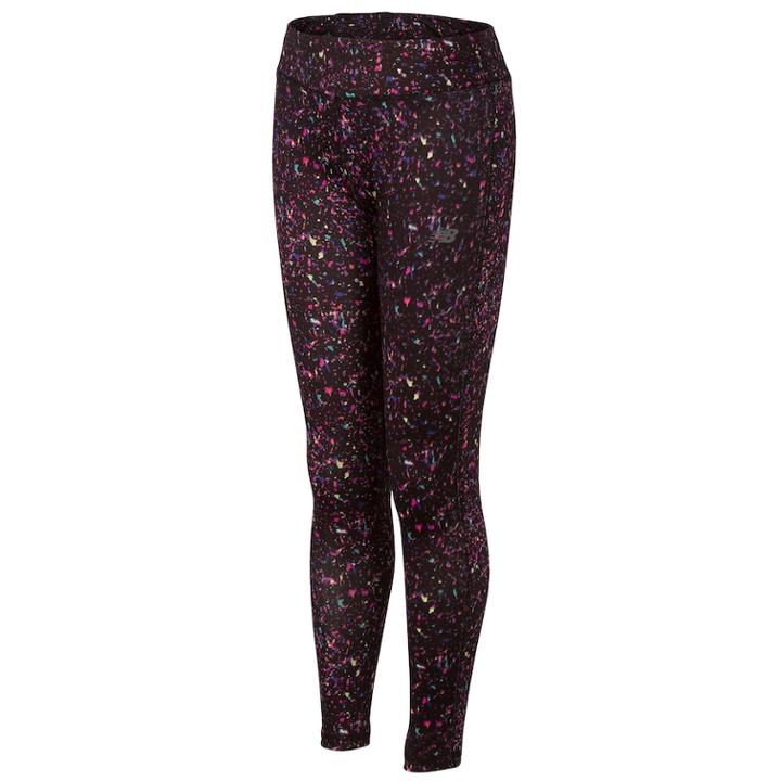 Girls 7-16 New Balance Splatter Printed Leggings, Size: 14, Black
