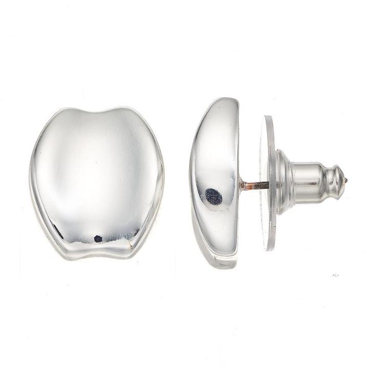 Napier Concave Stud Earrings, Women's, Silver