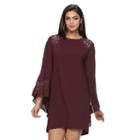 Women's Jennifer Lopez Lace Kaftan Shift Dress, Size: Xl, Drk Purple