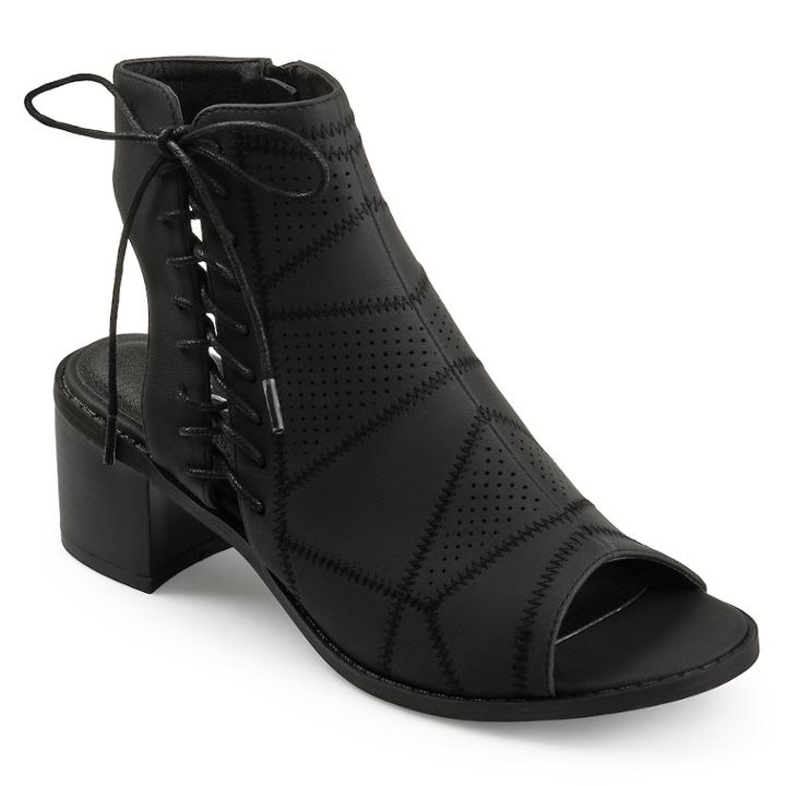 Journee Collection Elexy Women's Ankle Boots, Size: Medium (7.5), Black