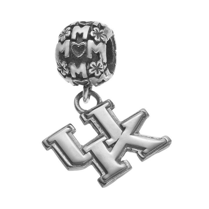 Dayna U Sterling Silver Kentucky Wildcats Team Logo Mom Charm, Women's, Grey