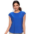 Women's Elle&trade; Swiss Dot Tee, Size: Large, Blue