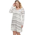 Plus Size Sonoma Goods For Life&trade; Marled Swing Dress, Women's, Size: 2xl, Natural
