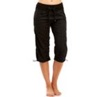 Women's Marika Stretch Workout Capris, Size: Xs, Black