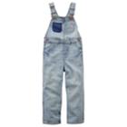 Baby Girl Oshkosh B'gosh&reg; Heart Applique Denim Overalls, Size: 18 Months, Blue Other