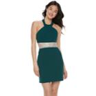 Juniors' Speechless Halter Bodycon Dress, Teens, Size: 13, Brt Green