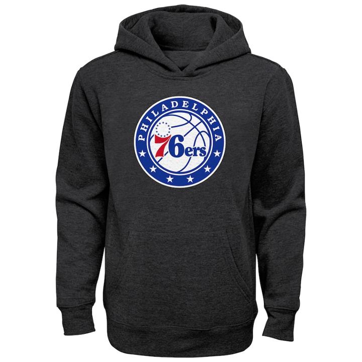 Boys 8-20 Philadelphia 76ers Promo Hoodie, Size: Xl 18-20, Grey (charcoal)