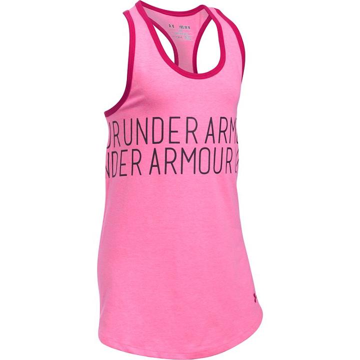 Girls 7-16 Under Armour Dazzle Wraparound Graphic Tank Top, Size: Xl, Red Other