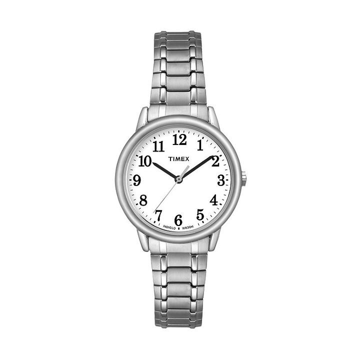 Timex Women's Easy Reader Stainless Steel Expansion Watch - Tw2p78500jt, Size: Small, Silver