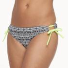 Women's N 2-in-1 Printed Scoop Bikini Bottoms, Size: Medium, Black