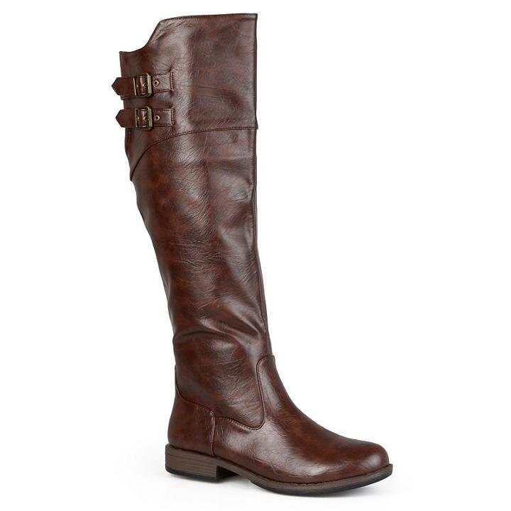 Journee Collection Tori Women's Knee-high Boots, Girl's, Size: 8.5 W Xwc, Brown