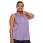 Plus Size Tek Gear&reg; Performance Tank, Women's, Size: 4xl, Med Purple