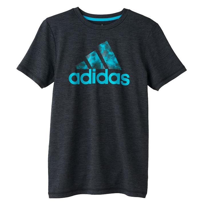 Boys 8-20 Adidas Climalite Logo Tee, Boy's, Size: Large, Black