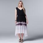 Plus Size Simply Vera Vera Wang Ombre Fit & Flare Dress, Women's, Size: 0x, White Oth
