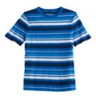 Boys 8-20 Urban Pipeline Striped Tee, Size: Large, Dark Blue