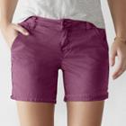 Petite Sonoma Goods For Life&trade; Chino Shorts, Women's, Size: 14 Petite, Med Purple