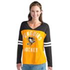 Women's Pittsburgh Penguins Goal Line Tee, Size: Medium, Multicolor