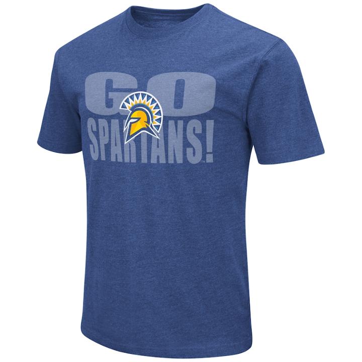 Men's San Jose State Spartans Motto Tee, Size: Medium, Med Blue
