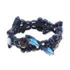 Simply Vera Vera Wang Blue Geometric Stone Stretch Bracelet, Women's, Multicolor