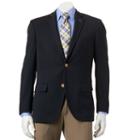 Men's Savile Row Modern-fit Navy (blue) Knit Travel Blazer, Size: 50 - Regular