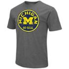 Men's Campus Heritage Michigan Wolverines Emblem Tee, Size: Large, Dark Blue