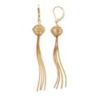 Napier Beaded Fringe Drop Earrings, Women's, Gold