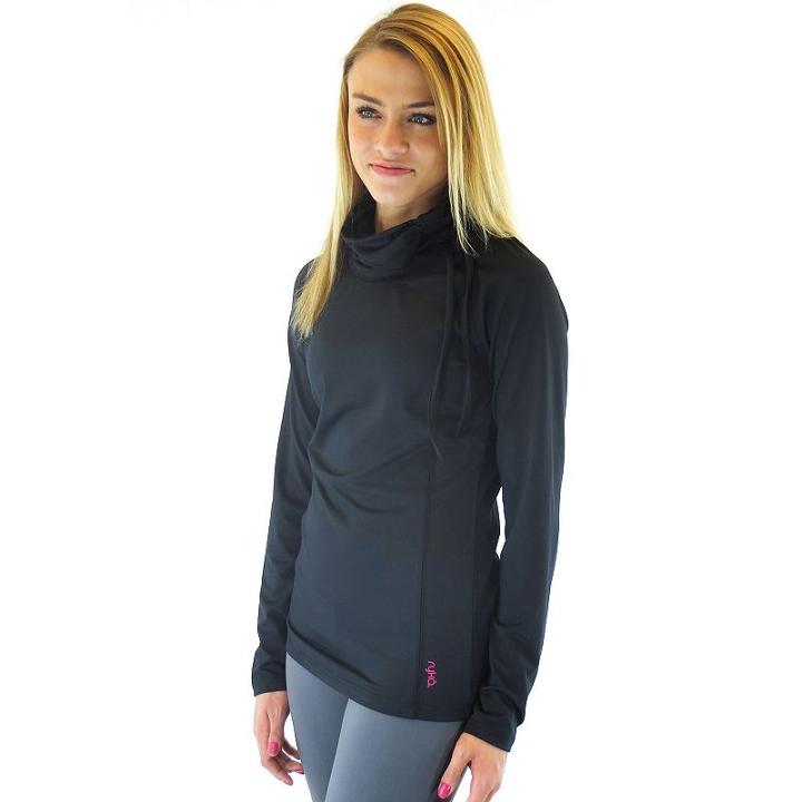 Plus Size Ryka Endurance Cowlneck Hiking Top, Women's, Size: 2xl, Black