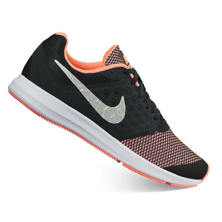 Nike Downshifter 7 Grade School Girls' Running Shoes, Size: 6, Black