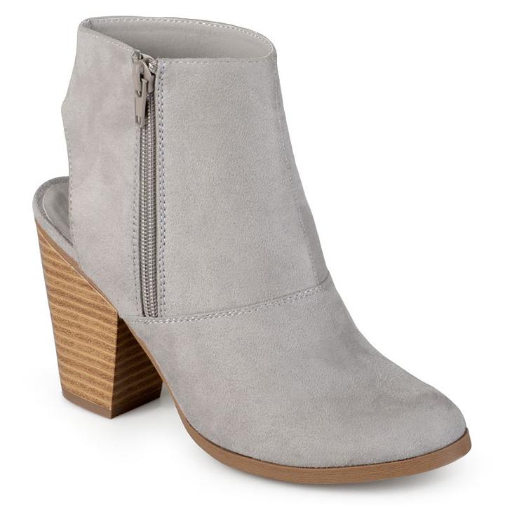 Journee Collection Tay Women's Ankle Boots, Girl's, Size: Medium (6.5), Grey