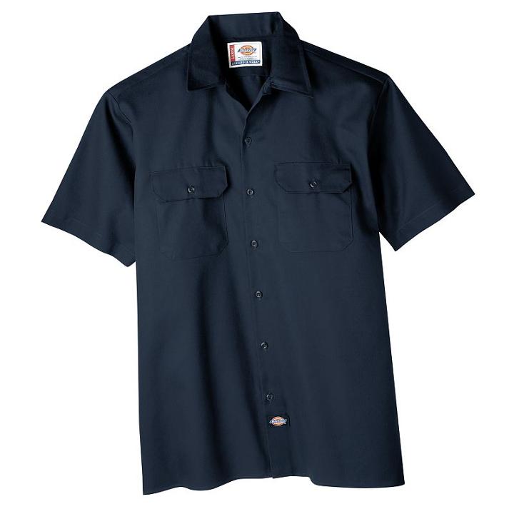 Big & Tall Dickies Original-fit Work Shirt, Men's, Size: 5x Large, Blue