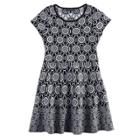 Girls 7-16 My Michelle Patterned Knit Sweater Skater Dress, Size: Medium, Oxford