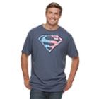 Big & Tall Superman Americana Graphic Tee, Men's, Size: 3xb, Blue (navy)