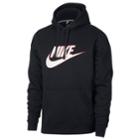 Men's Nike Fleece Pull-over Hoodie, Size: Large, Grey (charcoal)
