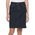 Women's Croft & Barrow&reg; Jean Skirt, Size: 18, Blue Other