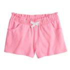 Girls 4-10 Jumping Beans&reg; Paper Bag Waist Shorts, Size: 6, Brt Pink