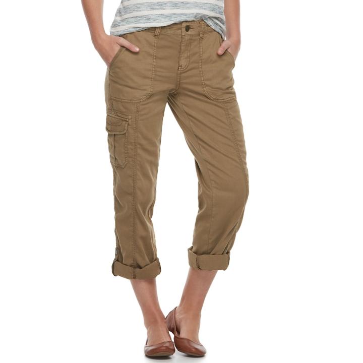 Women's Sonoma Goods For Life&trade; Convertible Utility Pants, Size: 16, Med Green