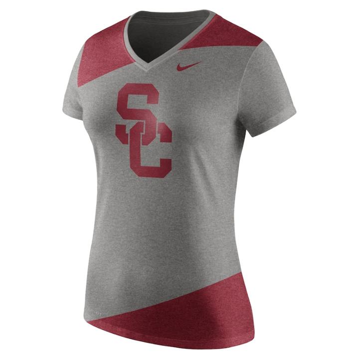Women's Nike Usc Trojans Champ Drive Tee, Size: Small, White