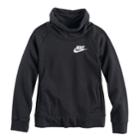 Girls 7-16 Nike Funnel Neck Sweatshirt, Size: Large, Grey (charcoal)
